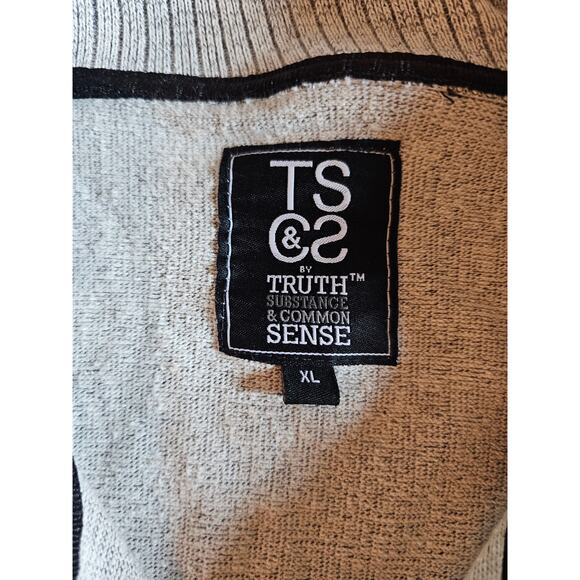 TSCS Truth Substance Common Sense Sweater  Mens Full Zip Size XL (623) - Picture 4 of 7